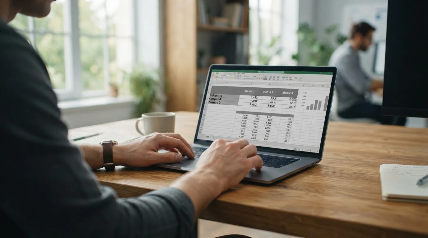 Laptop mit Vergleichstabelle verschiedener Sportwetten-Anbieter und deren Mindesteinzahlungen
