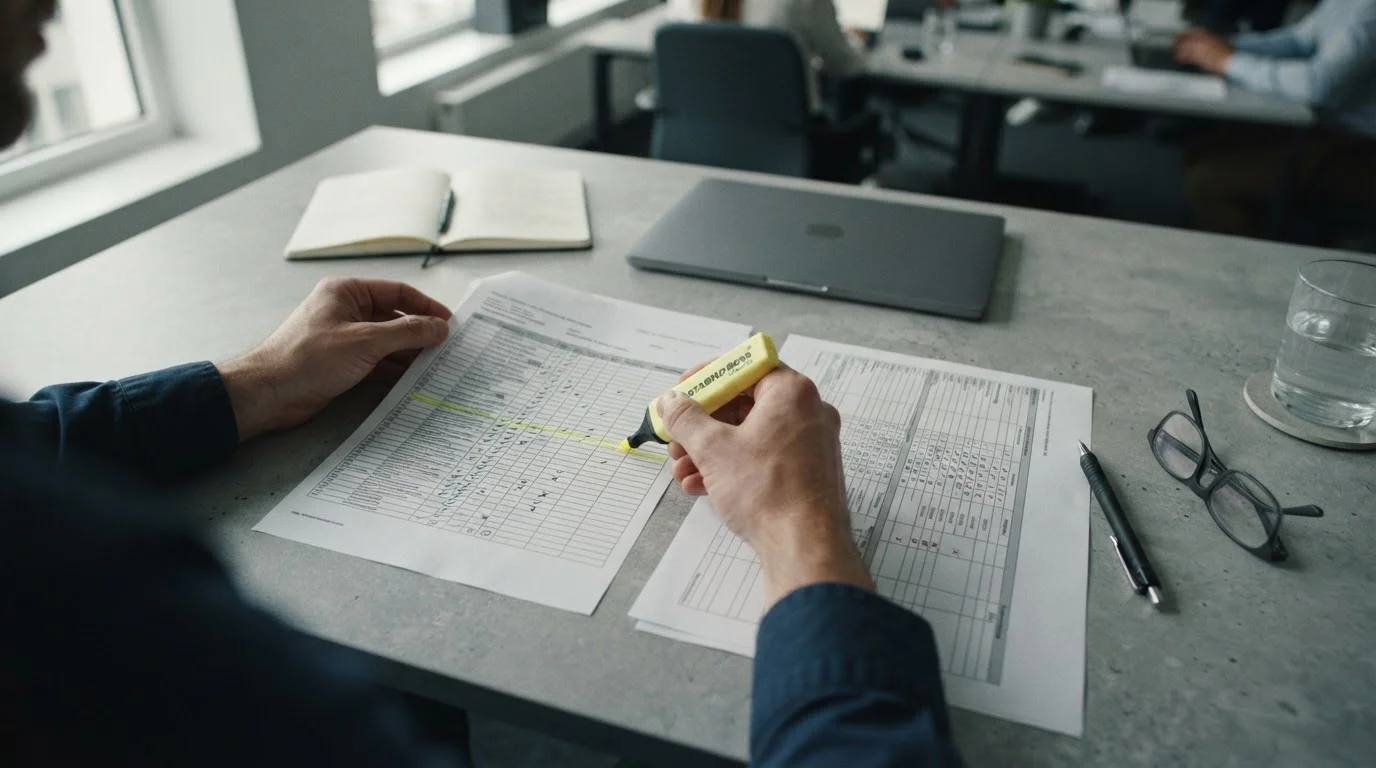 Dokument mit regulatorischen Listen und Compliance-Status von Wettanbietern