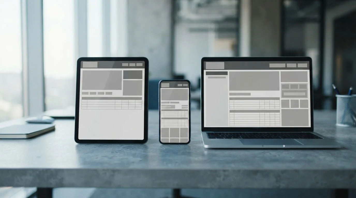 Mehrere Bildschirme zeigen verschiedene abstrakte Wettanbieter-Interfaces im Vergleich